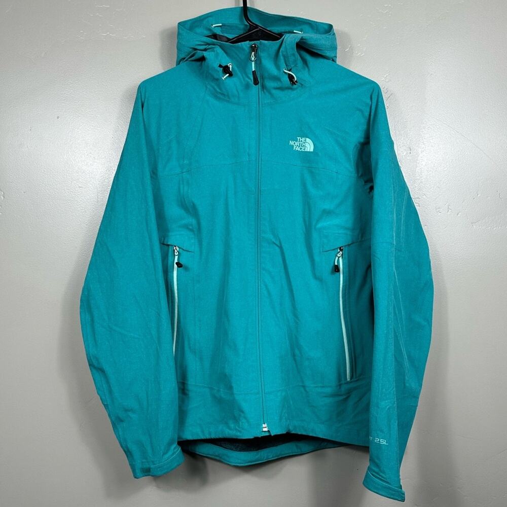 The North Face Women’s HyVent 2.5L Softshell Jacket in Teal Blue Size Medium